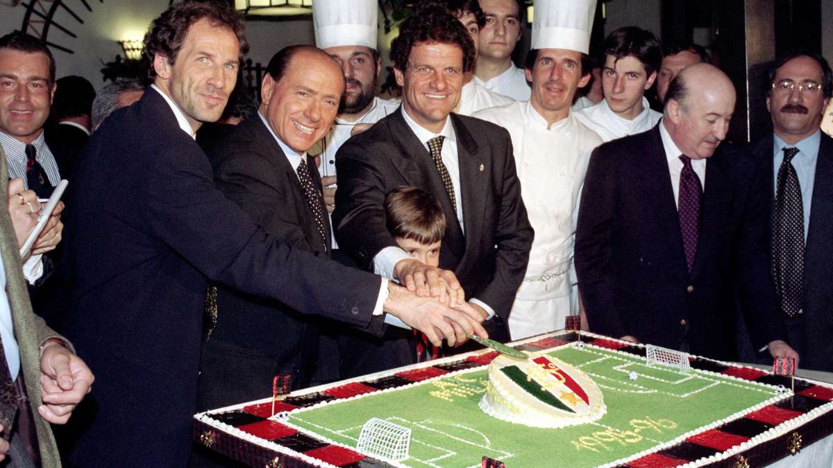 fabio capello berlusconi anniversario Milan
