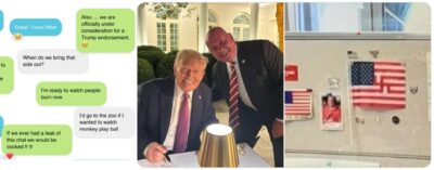 deputato repubblicano taylor svastica bandiera americana