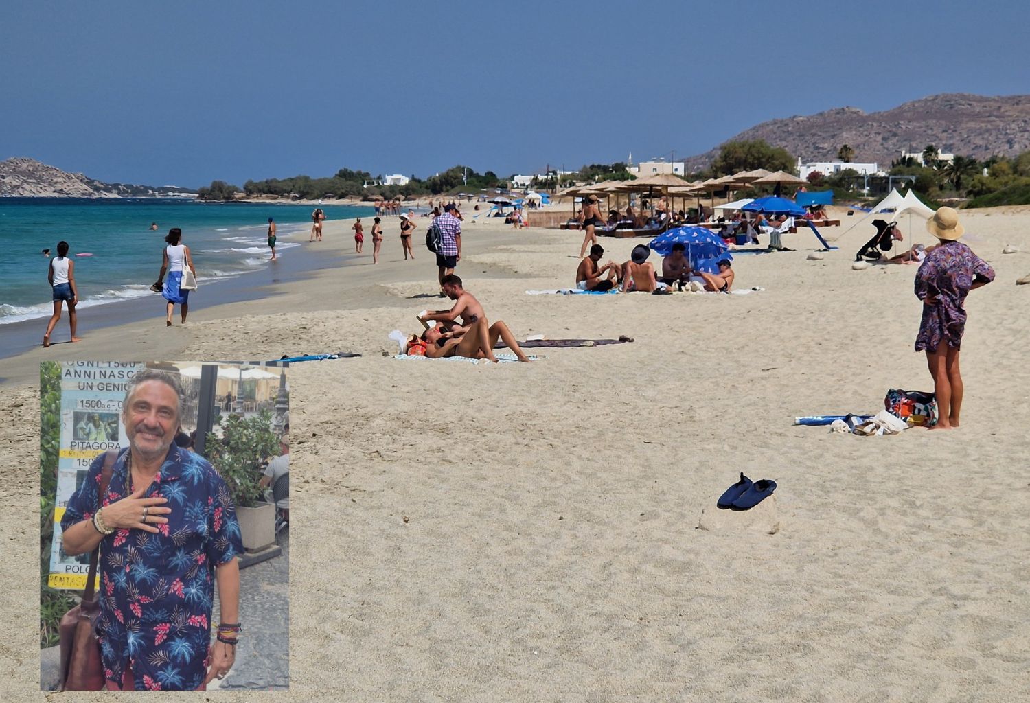 Mario Tozzi in spiaggia