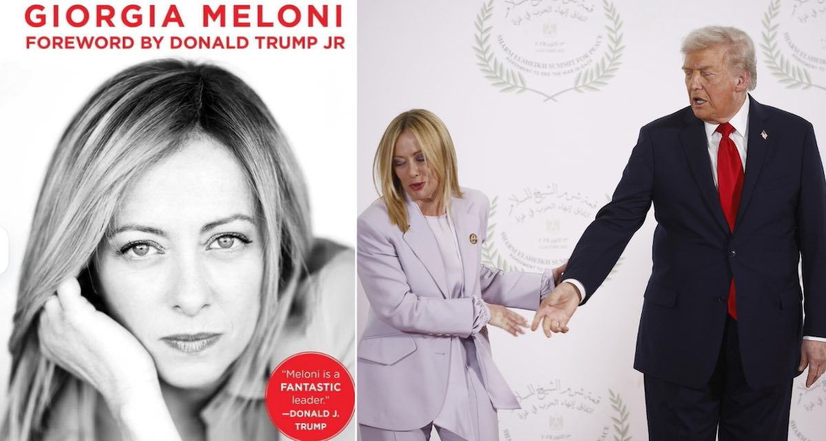 meloni trump biografia libro sponsor