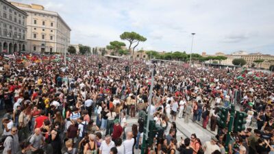 roma gaza manifestazione