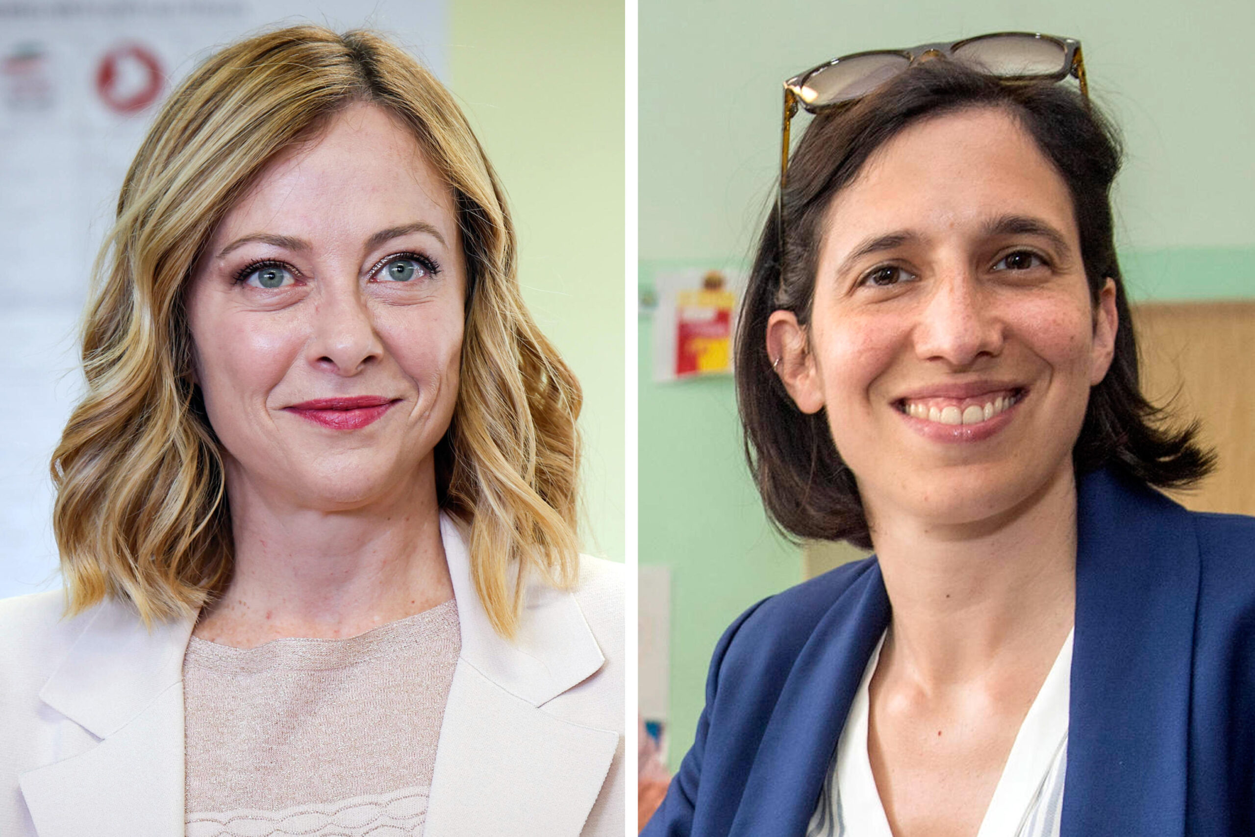 Giorgia Meloni e Elly Schlein