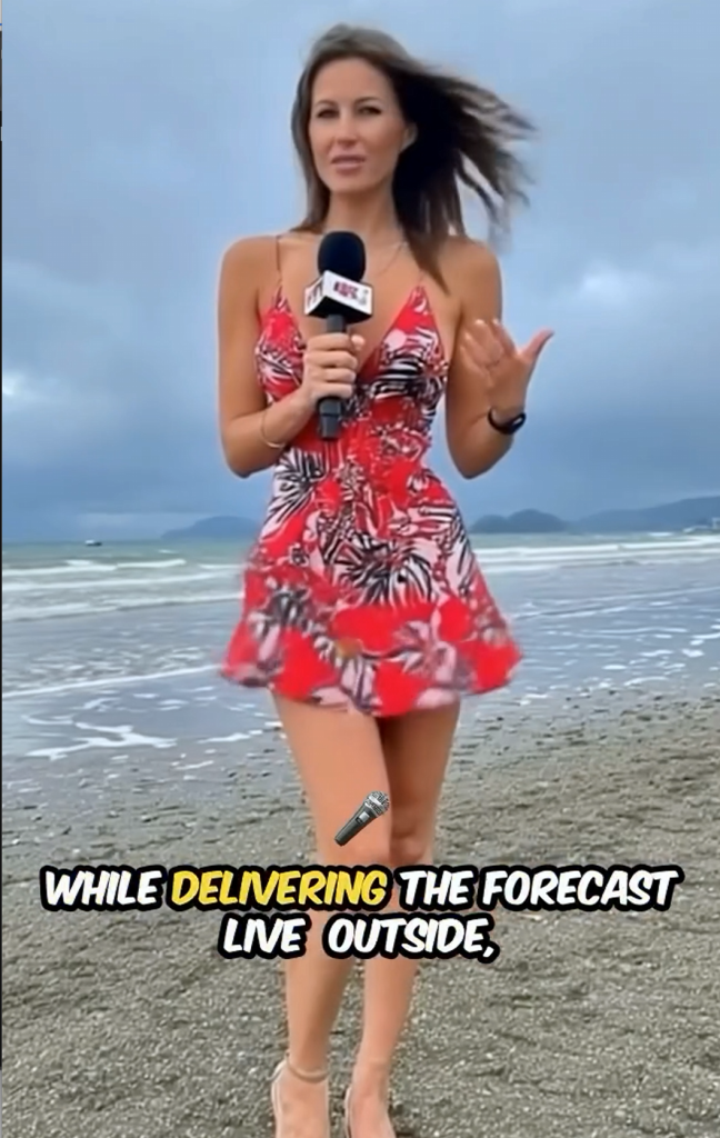 This weather report took an unexpected turn!